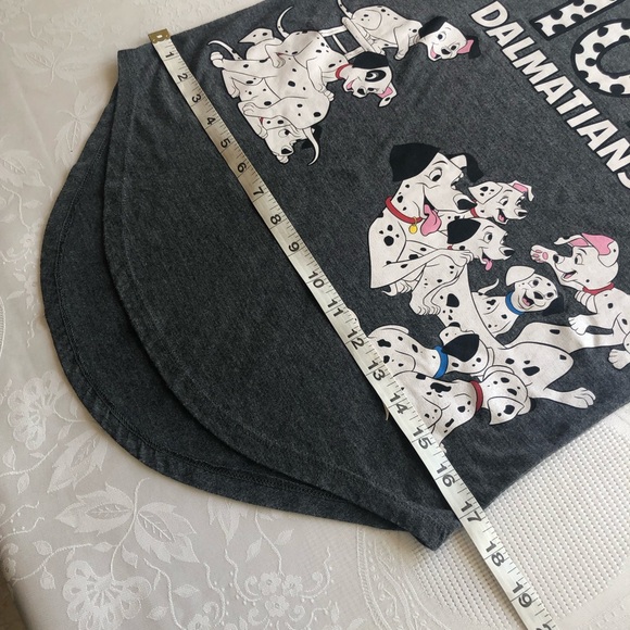 Disney Junior Girls Size S Grey T-Shirt 101 Dalmatians Graphic Tee Short Sleeves - Picture 10 of 16